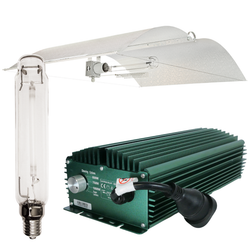 Grow Light Kit 1000w Digital Ballast Quietline, Super Plant HPS Lamp & Large Avenger Adjustawings