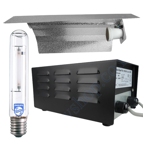 Grow Light Kit 400w Mag Ballast, Son-T Agro Philips HPS Lamp & Reflector Wing 470mm x 343mm