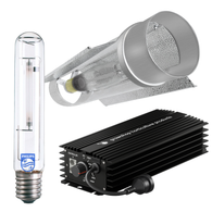 Grow Light Kit 600w Digital Ballast GHP, Son-T Philips HPS Lamp & Cool Tube 150mm x 620mm