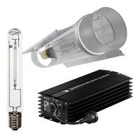 Grow Light Kit 600w Digital Ballast GHP, Super Plant HPS Lamp & Cool Tube 150mm x 620mm