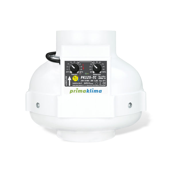 125mm Centrifugal Fan - European Motor - Temperature & Speed adjustable - 400 Cubic Metres Per Hour - PK125TC