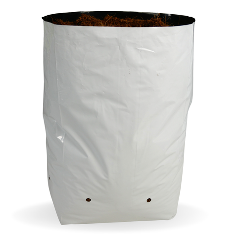 Planter Bag 18.9 Litre White-Black Pack of 25