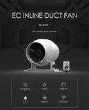 100mm EC Mixed Flow Fan c/w Speed controller - 275 Cubic Metres Per Hour