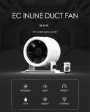 125mm EC Mixed Flow Fan c/w Speed controller - 280 Cubic Metres Per Hour