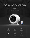150mm EC Mixed Flow Fan c/w Speed controller - 594 Cubic Metres Per Hour