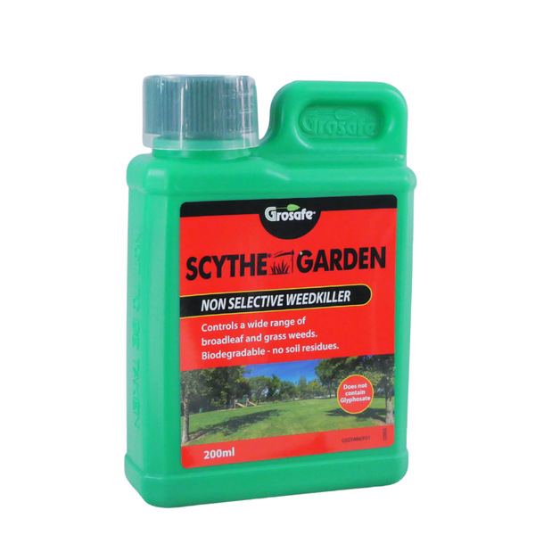 Scythe Weed Spray Concentrate Non Glyphosate 200ml Grosafe Makes 20 Litres