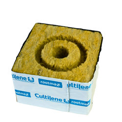 Stonewool Cube 100mm x 100mm x 65mm with Hole