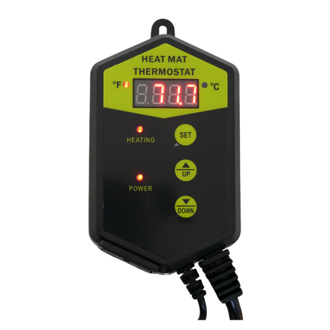 Temperature Sensor Mat Heat Mat 250mm x 530mm - 18 watt with digital Thermostat controller