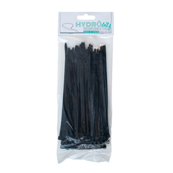 Cable & Plumbing Ties 200mm x 5mm Black - Pack of 100