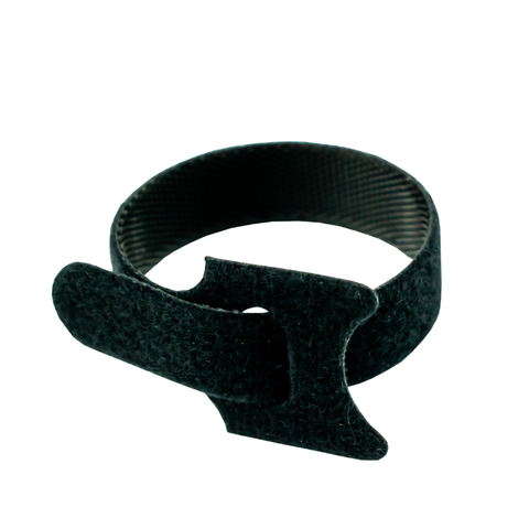 Plant Ties 150mm x 12mm Velcro Adjustable Black - Pack of 25