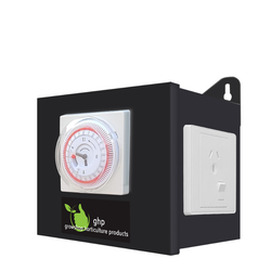 Timer Box 2 Outlet - Heavy Duty Timer with 2 Switched Power Outlets