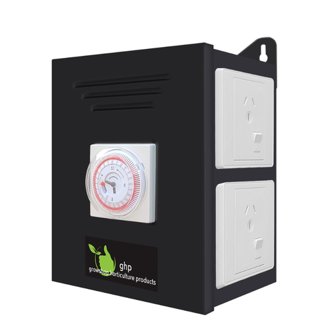 Timer Box 4 Outlet - Heavy Duty Timer with 4 Switched Power Outlets