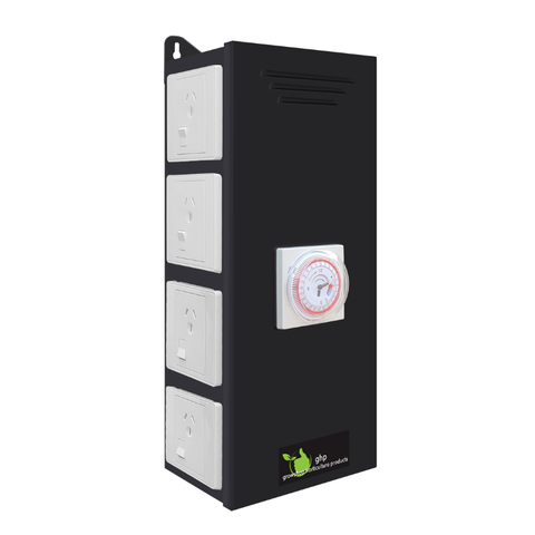 Timer Box 8 Outlet - Heavy Duty Timer with 8 Switched Power Outlets