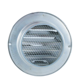 Wall Vent Hood Outlet 100mm Slats & Screen - Stainless Steel
