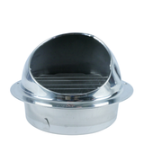 Wall Vent Hood Outlet 150mm Slats & Screen - Stainless Steel