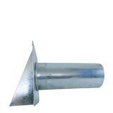 Wall Vent Outlet 100mm Screened - Galvanised steel