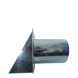 Wall Vent Outlet 200mm Screened - Galvanised steel