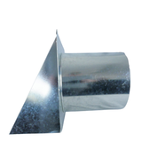 Wall Vent Outlet 315mm Screened - Galvanised steel
