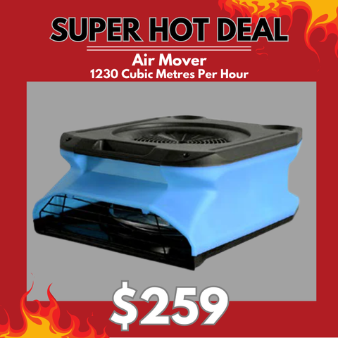 Air Mover - 1230 Cubic Metres Per Hour - 160w Motor - Low profile