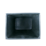 110 Litre Reservoir Bin with Lid 600H x 420W x 570L Black Heavy Duty