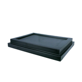 110 Litre Reservoir Bin with Lid 600H x 420W x 570L Black Heavy Duty