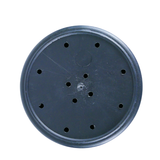 14 Litre Pot with Drain Holes - Black Recycled Plastic NZ Made