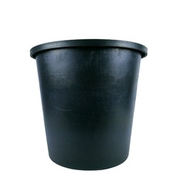 14 Litre Pot with No Drain Holes - Black Recycled Plastic NZ Made