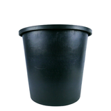 14 Litre Pot with Drain Holes - Black Recycled Plastic NZ Made