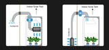 Grow Tent Kit 1.2 Metre Hellion Pro 450w LED Grow Light Fan & Carbon Filter