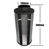 Carbon Filter 200mm x 600mm -50mm Carbon Bed - No1 grade 4/12 Australian Carbon - Pro Grow