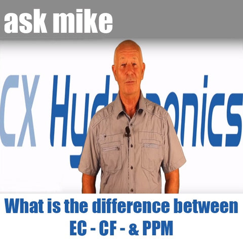 Ask Mike - What's The Difference Between EC, CF, and PPM