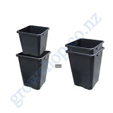 Square Pot in Pot system Inner 18 Litre Pot and Outer 24 Litre Bucket