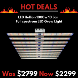 LED Hellion 1000w 10 Bar - 3 Channel Controllable Spectrum Veg-Bloom-UV - Lm301H LED Grow Light