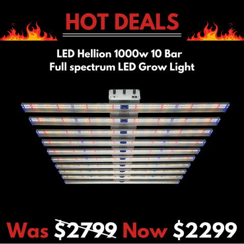LED Hellion 1000w 10 Bar - 3 Channel Controllable Spectrum - Full spectrum LED Grow Light