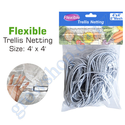 Flexible Trellis Netting 150mm x 150mm squares - 4ft x 4ft unstretched Pack