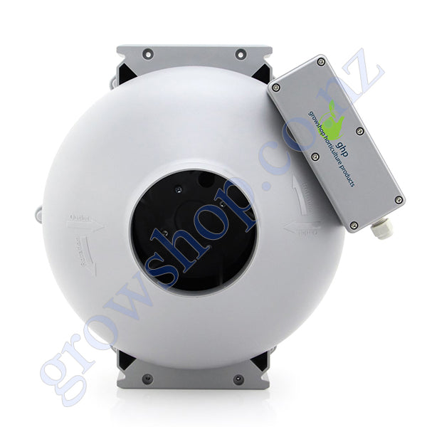 150mm Centrifugal Fan - 533 Cubic Metres Per Hour with Speed Controller - Double sound insulated housing