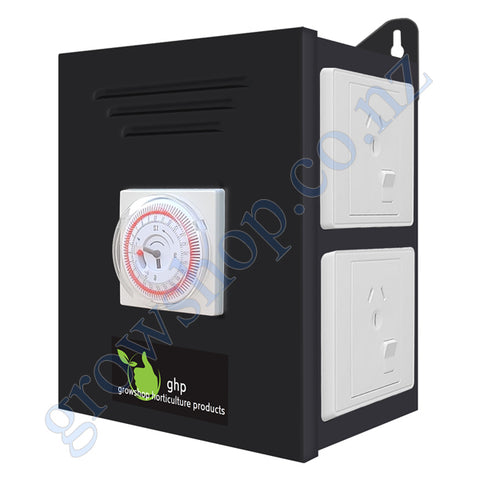 Timer Box 4 Outlet - Heavy Duty Timer and 4 Outlets