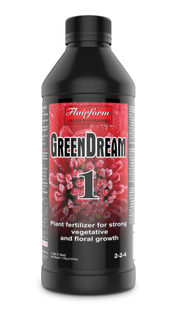 GreenDream 1 New Formula use in Grow & Bloom 1 Litre - Single Part Flairform